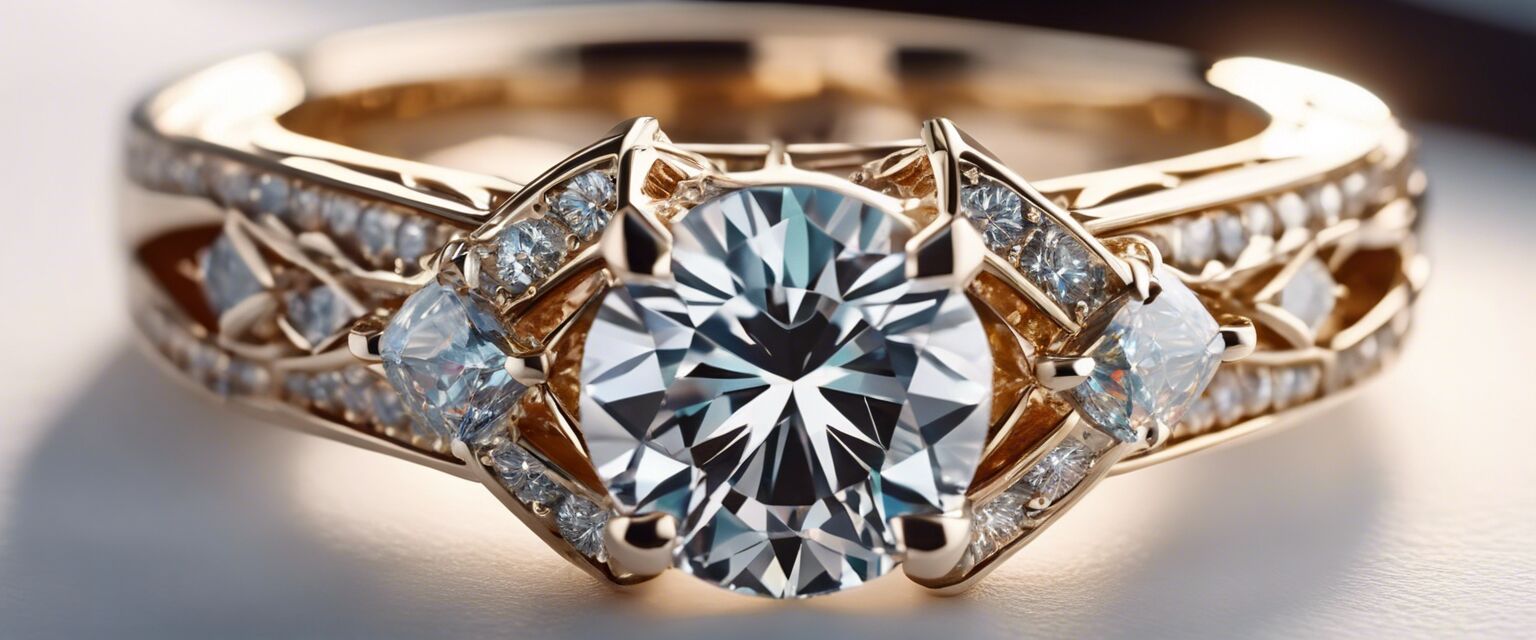 Colored Moissanite Ring Setting