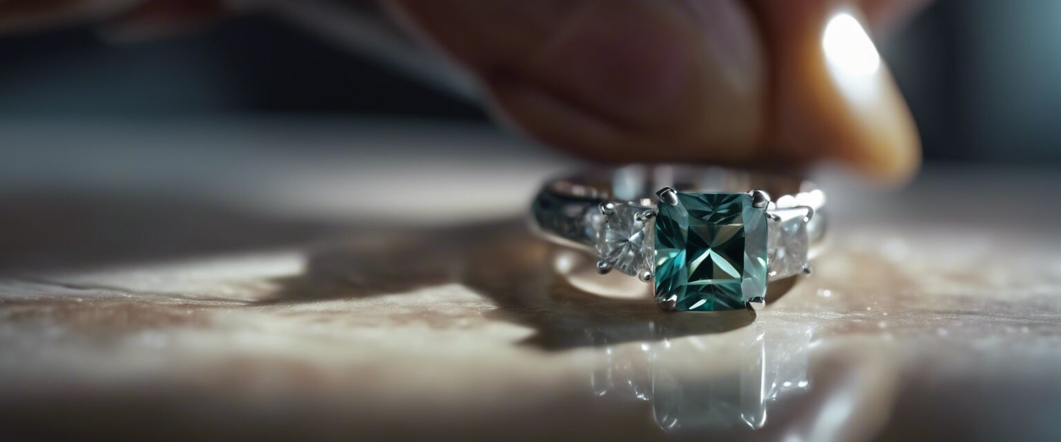 Cleaning colored moissanite jewelry